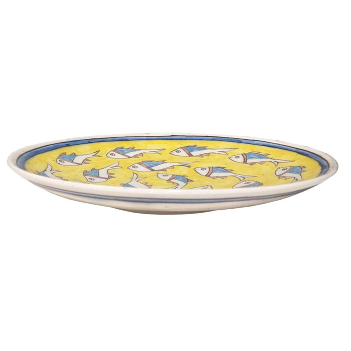 Basme Fish Plate - Yellow (24.5cm) | {{ collection.title }}