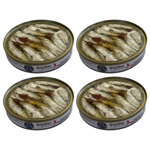 Baymar Gourmet Sardines in Olive Oil with Chilli Pepper (4x150g) - LemonSalt