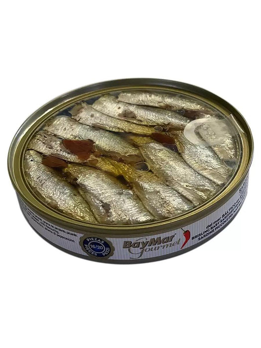 Baymar Gourmet Sardines in Olive Oil with Chilli Pepper (4x150g) - LemonSalt