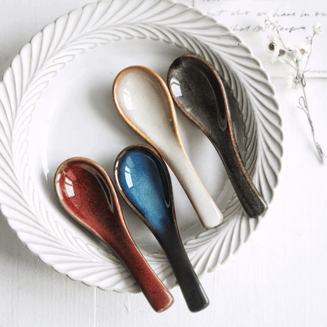 Japanese Ceramic Spoon - Blue