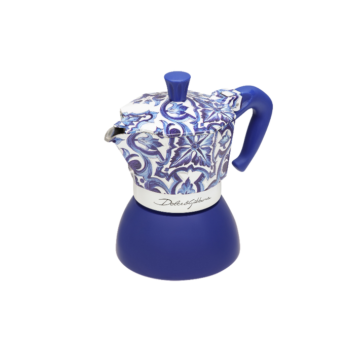 Bialetti X Dolce&Gabbana Blue Mediterranean Moka Induction - Blue (4 Cup)