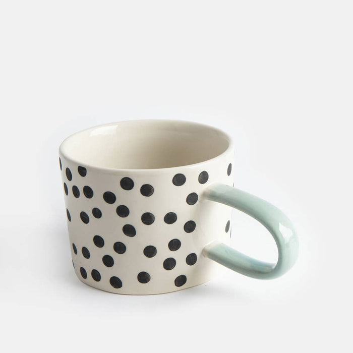 Caroline Gardner Mono Ditsy Spot Mug
