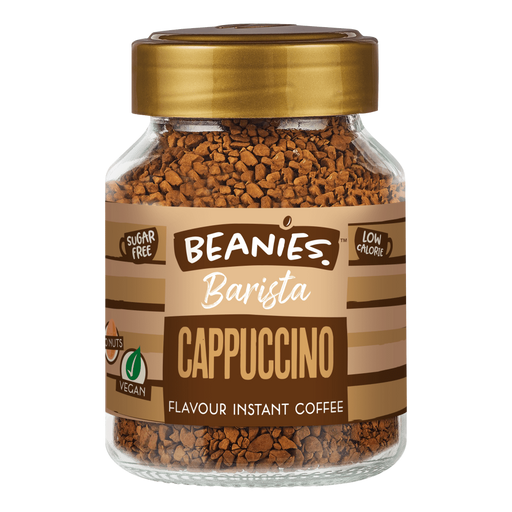 Beanies Flavoured Instant Coffee 50g - Cappuccino - LemonSalt