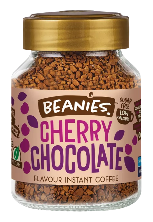 Beanies Flavoured Instant Coffee 50g - Cherry Chocolate - LemonSalt