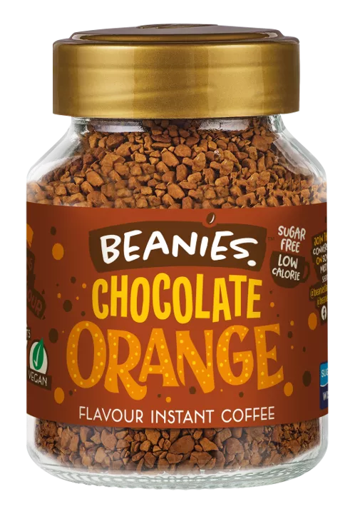Beanies Flavoured Instant Coffee 50g - Chocolate Orange - LemonSalt