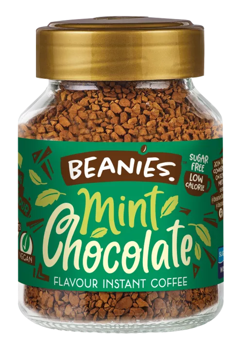 Beanies Flavoured Instant Coffee 50g - Mint Chocolate - LemonSalt