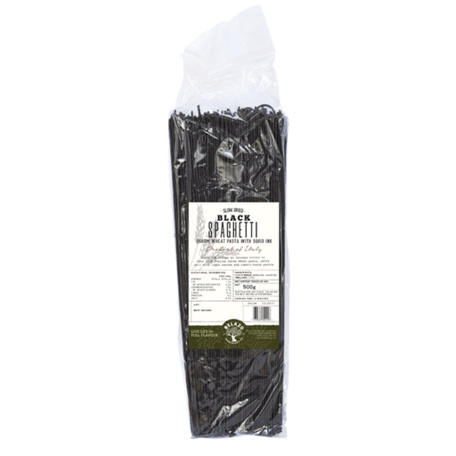 Belazu Dried Black (Squid Ink) Spaghetti Pasta (500g) | {{ collection.title }}