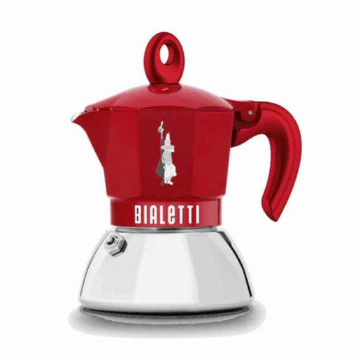 Bialetti Moka Pot Moka Induction Exclusive Red - 4 Cups - LemonSalt