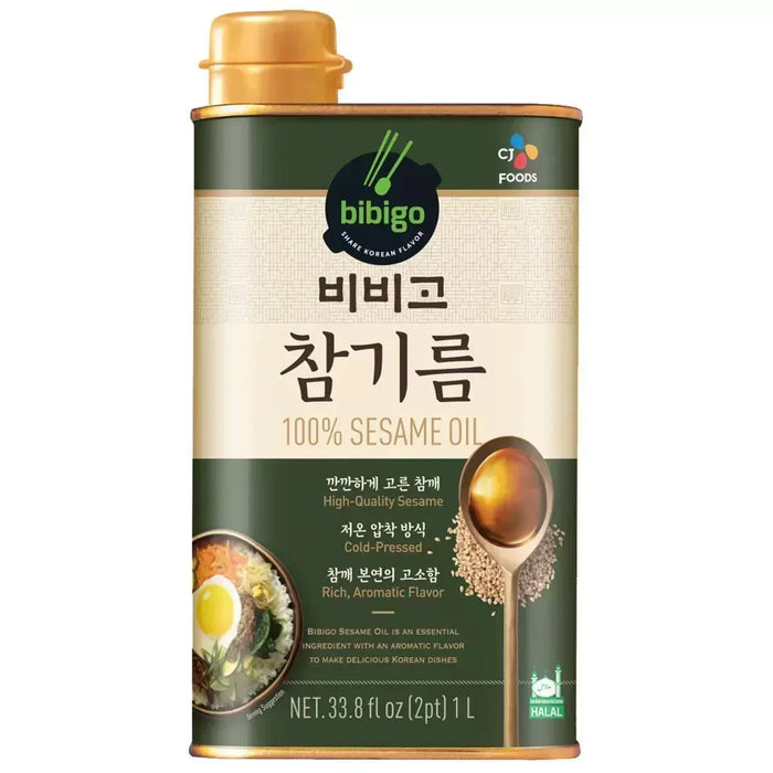 Bibigo 100% Sesame Oil (1L) - LemonSalt