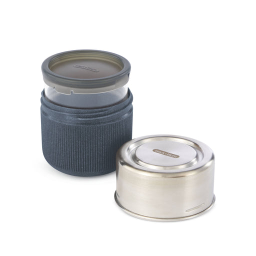 Black+Blum Glass Lunch Box - Leak Proof Microwave-Safe Glass Pot - Slate - LemonSalt