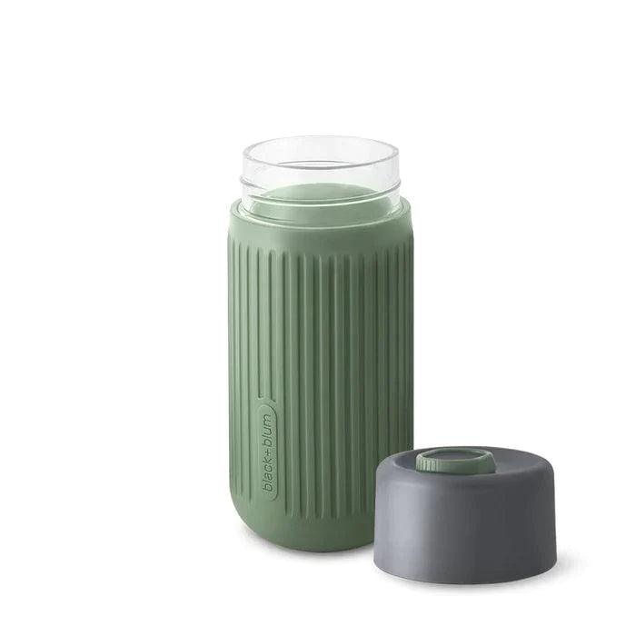 Black+Blum Glass Travel Cup With Silicone Cover (340ml) - Assorted | {{ collection.title }}