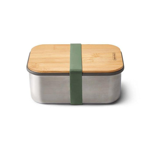 Black+Blum Large Stainless Steel SandWich Box - Olive (1.25l) | {{ collection.title }}