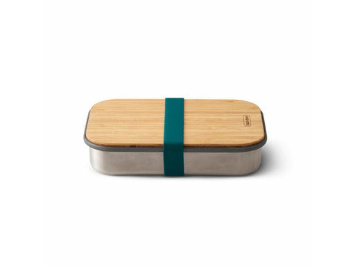 Black+Blum Stainless Steel Sandwich Box with Bamboo Lid (900ml) - Ocean - LemonSalt