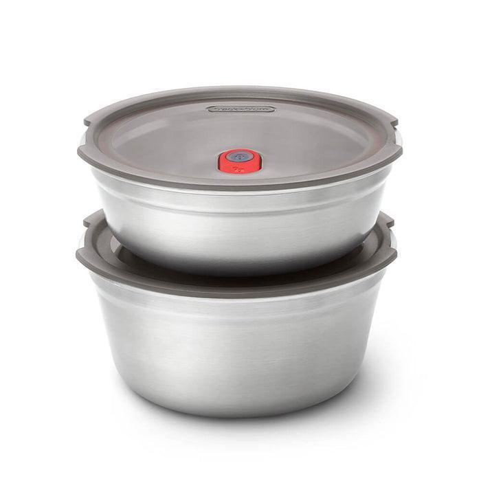 black-blum-steel-food-bowl-large-greyred-950ml-lemonsalt-20745