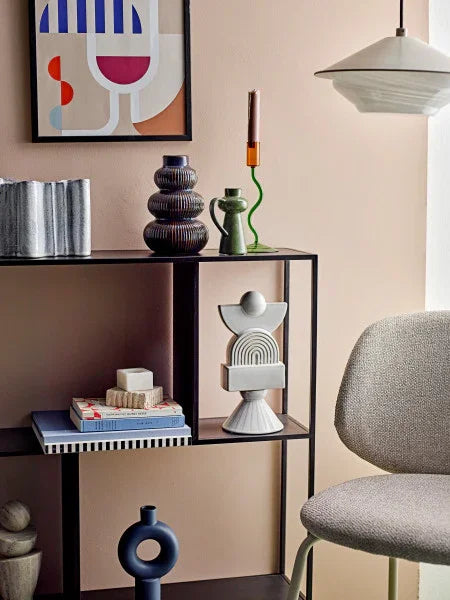 Bloomingville - Ada Candle Holder, Green, Glass (22cm) - LemonSalt