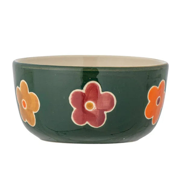 Bloomingville - Addy Bowl, Green, Stoneware (12cm) - LemonSalt