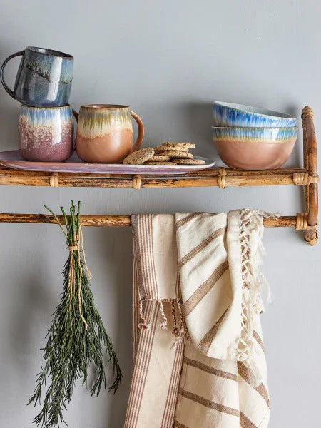 Bloomingville - Cloe Mug, Blue, Stoneware (Set of 3) - LemonSalt