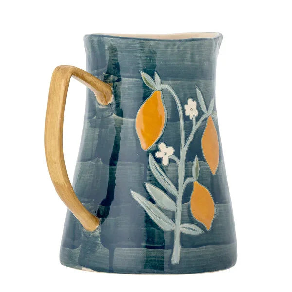 bloomingville-feriha-jug-blue-stoneware-24cm-lemonsalt-84095