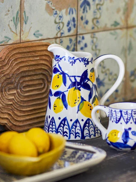 Bloomingville - Maxima Jug, Blue, Stoneware (22cm) - LemonSalt