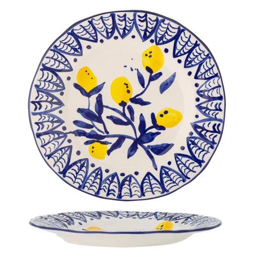 Bloomingville - Maxima Plate, Blue, Stoneware (27cm) - LemonSalt