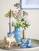 Bloomingville - Rory Candle Holder, Blue, Stoneware (Set of 2) - LemonSalt