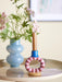 Bloomingville - Tacana Candle Holder, Blue, Stoneware (12cm) - LemonSalt
