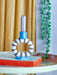Bloomingville - Tacana Candle Holder, Blue, Stoneware (12cm) - LemonSalt