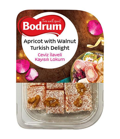 Bodrum Apricot & Walnut Turkish Delight (200g) - LemonSalt