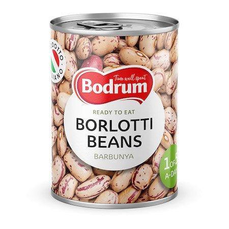 Bodrum Borlotti Beans (400g) - LemonSalt