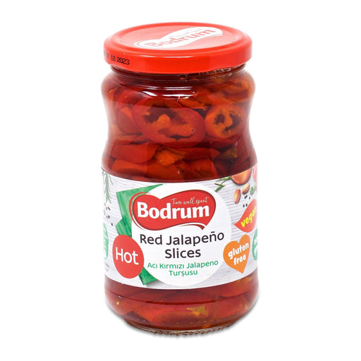 Bodrum Hot Red Jalapeno Slices (330g) | {{ collection.title }}