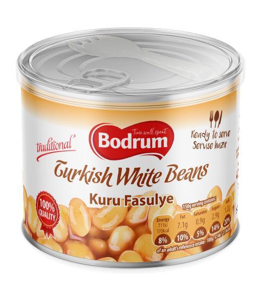 Bodrum R.M. Turkish White Beans in Tomato Sauce - Kuru Fasulye (400g)