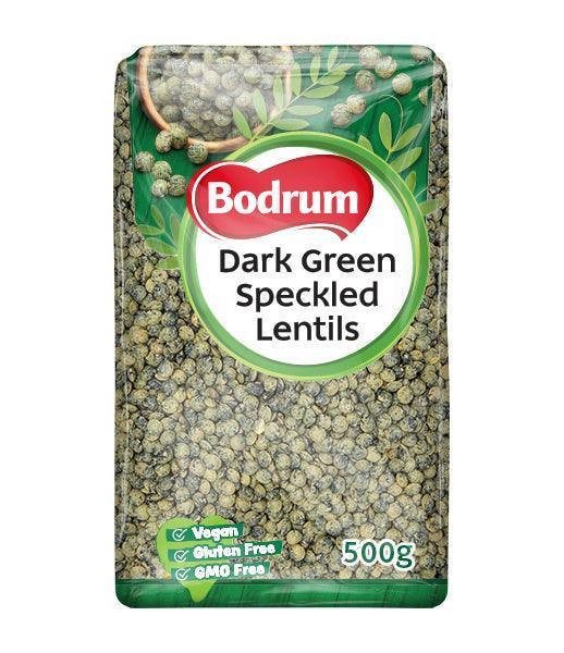 Bodrum Speckled Dark Green Lentils (500g)