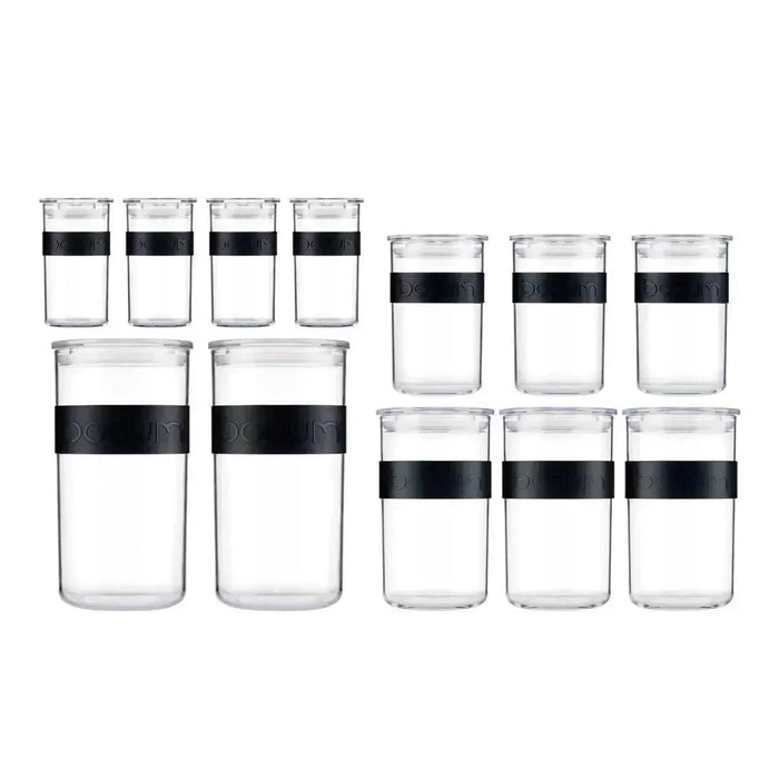 Bodum PRESSO 12 Storage Jars with Lids - LemonSalt