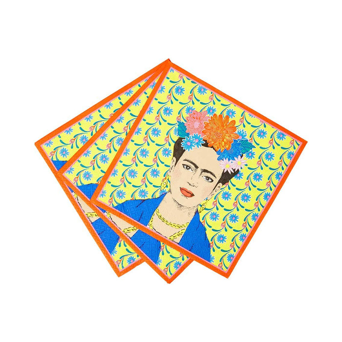 Boho Frida Kahlo Paper Napkins - 20 Pack - LemonSalt