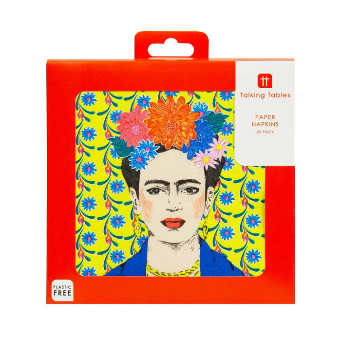 Boho Frida Kahlo Paper Napkins - 20 Pack - LemonSalt