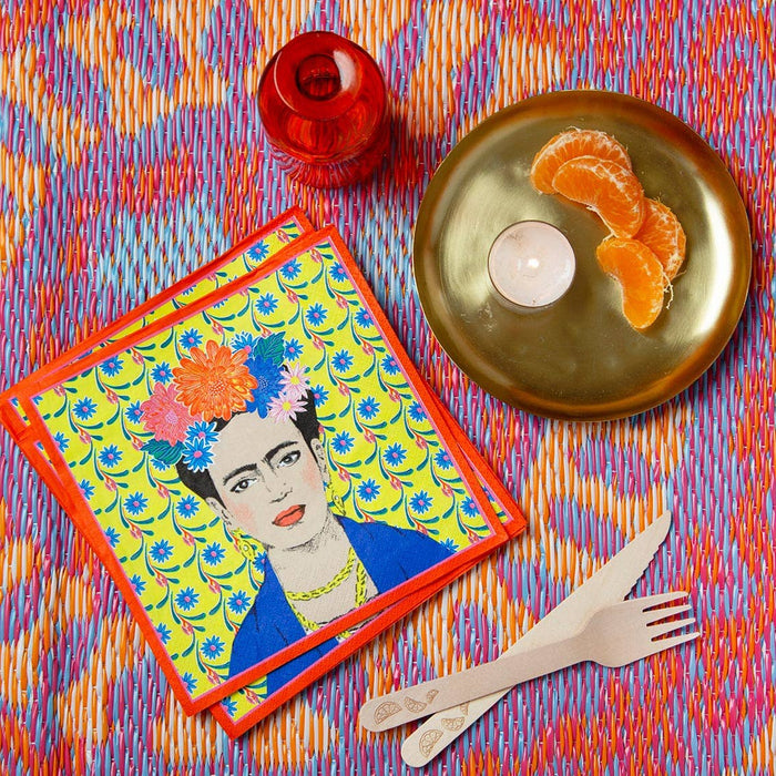 Boho Frida Kahlo Paper Napkins - 20 Pack - LemonSalt