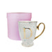 Bombay Duck Alphabet Spotty Metallic Mug Letter D Gold with Aqua Spots - LemonSalt