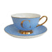 Bombay Duck Bloomsbury Spotty Teacup & Saucer Gold Letter - C - LemonSalt