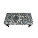 Bombay Duck Embroidered Kashmir Flowers Upholstered Bench Grey (80 x 40) - LemonSalt