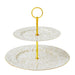 Bombay Duck Enchante Speckled Gold Two Tier Cake Stand - LemonSalt