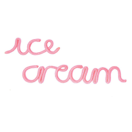 Bombay Duck Ice Cream Rope Word Pale Pink | {{ collection.title }}
