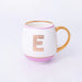 Bombay Duck Library Mug with Letter E - Blush - LemonSalt