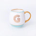 Bombay Duck Library Mug with Letter G - Mint - LemonSalt