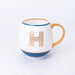 Bombay Duck Library Mug with Letter H - Petrol Blue - LemonSalt