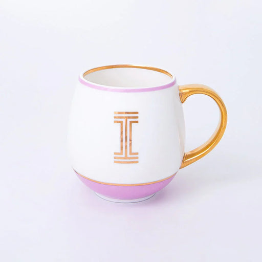 Bombay Duck Library Mug with Letter I - Blush - LemonSalt