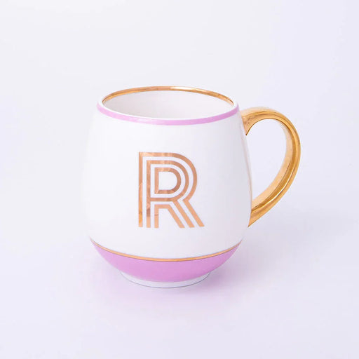 Bombay Duck Library Mug with Letter R - Blush - LemonSalt