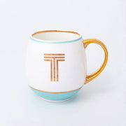 Bombay Duck Library Mug with Letter T - Mint
