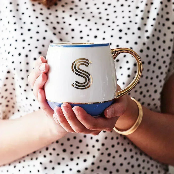 Bombay Duck Library Mug with Letter Y - Blush - LemonSalt