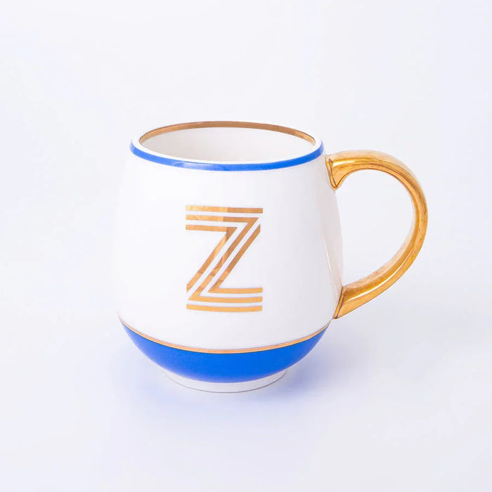Bombay Duck Library Mug with Letter Z - Cornflower - LemonSalt