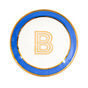 Bombay Duck Library Trinket Dish with Letter B - Cornflower (11cm)